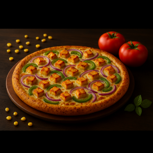 Paneer Triple pizza for a small function at TAG USA Sohana, Mohali